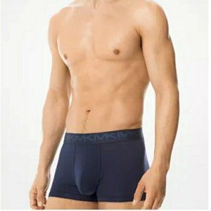 MICHAEL KORS MENS BRAND NEW NAVY COTTON / ELASTANE BOXER BRIEF - MEDIUM